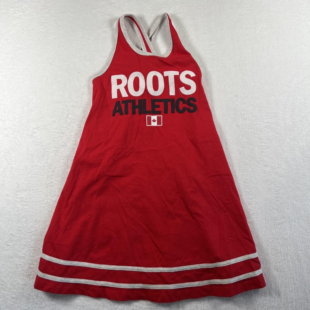 Roots Dress Girls 7-8 Medium Red Tank Athletics Canada‎ Racerback Summer Sports